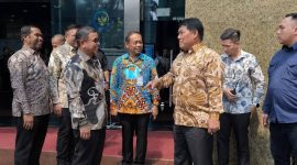 Bupati Boltara, Sirajudin Lasena didampingi jajaran pemkab Boltara dan Gubernur Sulut