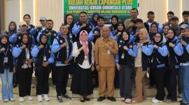 Pemkab Boltara, diwakili oleh Asisten Bidang Pemerintahan dan Kesra, Fadly T. Usup, Rektor dan Mahasiswa KKLP Universitas Ichsan Gorut