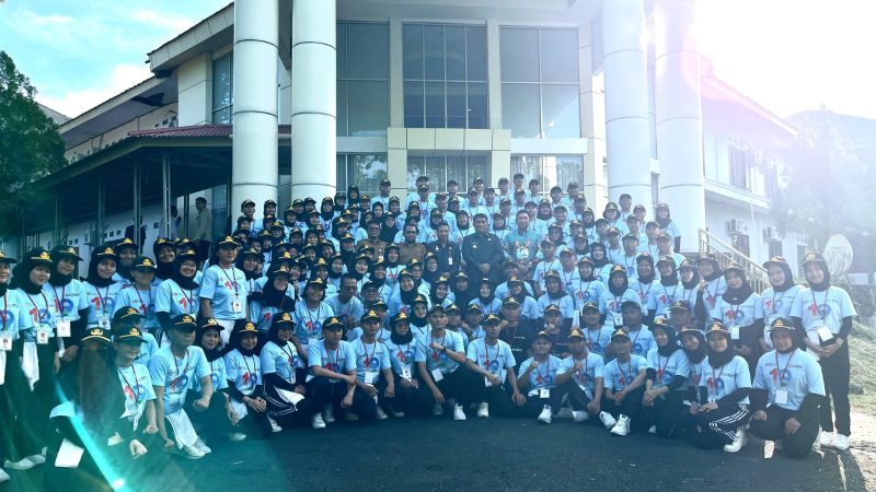 Gubernur Sulut Yulius Selvanus, Kepala BKPSDM Boltara Mirwan Datukaramat dan jajaran, dan peserta Latsar CPNS Boltara Angkatan XII tahun 2026 gelombang I di BPSDM Sulut