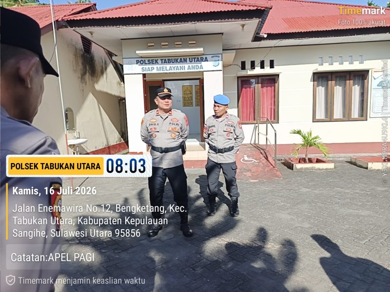 Kapolsek Tabukan Utara
Iptu David Kojongian Pimpin Apel Pagi