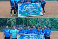 Tim Tanjungbio FC Kampung Bahu dan Tim Tunas Baru Kampung Nanusa