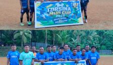 Tim Tanjungbio FC Kampung Bahu dan Tim Tunas Baru Kampung Nanusa