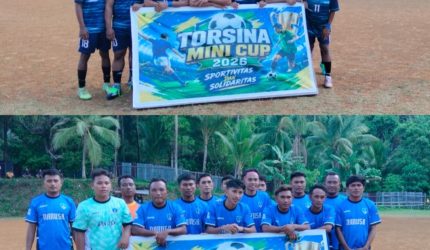 Tanjungbio FC asal Kampung Bahu harus mengakui keunggulan Tunas Baru Nanusa, Kecamatan Nusatabukan, setelah kalah tipis 0-1 dalam lanjutan Turnamen Torsina Mini Cup