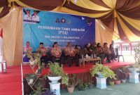 Kepala Sekolah SMAN I Bolangitang Hamjan Ahmad, tamu undangan dan jajaran tenaga pendidik 