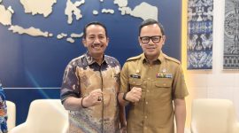 Wakil Ketua DPRD Boltara Saiful Ambarak dan Wamendagri Bima Arya Sugiarto