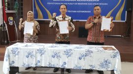 Kasubid Perbendaharaan II BPKPD Boltara Verawaty Djoharam, Kepala Kantor KPP Pratama Kotamobagu I Made Yesa Widiada, 
Kepala KPPN di Wakili Oleh Kasubag Umum Antonius Binsar