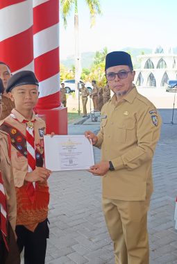 Bupati Boltara Terima dan Serahkan Piagam Penghargaan Kontingen Jamnas XII 2026