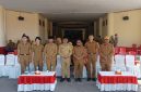 Bupati Boltara Sirajudin Lasena didampingi Sekda, Asisten dan Kepala BKPSDM bersama Purna Praja IPDN