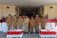 Bupati Boltara Sirajudin Lasena didampingi Sekda, Asisten dan Kepala BKPSDM bersama Purna Praja IPDN