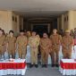 Bupati Boltara Sirajudin Lasena didampingi Sekda, Asisten dan Kepala BKPSDM bersama Purna Praja IPDN
