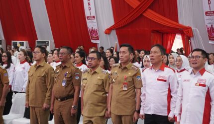 Bupati Bolaang Mongondow Utara (Boltara), Dr. Sirajudin Lasena, SE., M.Ec.Dev., menghadiri Pengukuhan Pengurus Dewan Pimpinan Daerah (DPD) Srikandi Jaga Desa Provinsi Sulawesi Utara dan Dewan Pimpinan Cabang (DPC) Srikandi Jaga Desa Kabupaten/Kota se-Sulawesi Utara masa bakti 2026–2032.