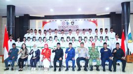 Bupati Boltara Sirajudin Lasena bersama Forkopimda dan 33 Paskibraka Tahun 2026