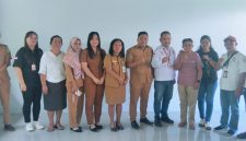Jajaran Pemerintah Kampung Biru, Bersama dengan Tim JPKP Sangihe.