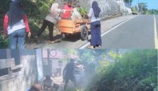 Kapitalaung Kampung Bahu Amir Mahmud Hapantenda Bersama Jajaran Perangkat Kampung