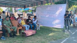 Camat Tabukan Utara Marwan Nikiulu membuka Turnamen Bola Voli se-Kecamatan Tabukan Utara