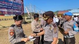 Wakapolres Boltara KOMPOL Abdul Rahman Faudji memimpin apel Gaktibplin 