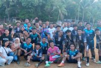 Tim Tanjungbio FC Bersama Bahu FC serta masyarakat kampung bahu pendukung kedua Tim