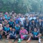 Tim Tanjungbio FC Bersama Bahu FC serta masyarakat kampung bahu pendukung kedua Tim