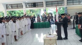 Bupati Kabupaten Kepulauan Sangihe Michael Thungari sementara memberikan arahan terhadap 97 Pj Kapitalaung
