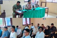 Camat Tabukan Utara di dampingi Sekcam dan Danramil Tabukan Utara, serta 22 Pj Kapitalaung se Kecamatan Tabukan Utara