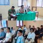 Camat Tabukan Utara di dampingi Sekcam dan Danramil Tabukan Utara, serta 22 Pj Kapitalaung se Kecamatan Tabukan Utara