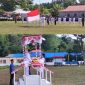 Proses Pemberian Bendera Pusaka Merah Putih Oleh Camat Tabukan Utara.
dan Pengibaran Bendera Merah Putih