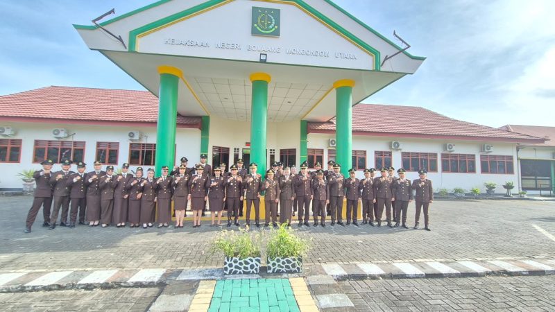 Jajaran Kejari Boltara di HUT RI ke-81