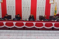 Bupati Kabupaten Kepulauan Sangihe Michael Thungari di Dampingi Wakil Bupati Tendris Bulahari Bersama dengan Ketua DPRD Sangihe Denny Roy Tampi serta Wakil Ketua 1 dan Wakil Ketua 2