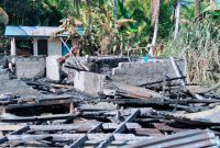 Foto bekas Rumah Milik Keluarga Dalengsembua-Mamuka Yang Terkabar 