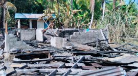 Foto bekas Rumah Milik Keluarga Dalengsembua-Mamuka Yang Terkabar 
