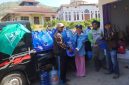 PCNU dan PC GP Ansor Boltara salurkan 100 Galon air minum kepada warga terdampak kekeringan akibat musim kemarau di desa Sidodadi Kecamatan Sangkub