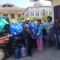 PCNU dan PC GP Ansor Boltara salurkan 100 Galon air minum kepada warga terdampak kekeringan akibat musim kemarau di desa Sidodadi Kecamatan Sangkub