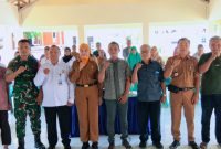 Pj Kapitalaung Kampung Bahu, besama Kapitalaung Purna Tugas, Camat Tabukan Utara Ketua MTK, Mewakili Bhabinkamtibmas, Toko Agama, dan Toko Masyarakat