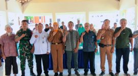 Pj Kapitalaung Kampung Bahu, besama Kapitalaung Purna Tugas, Camat Tabukan Utara Ketua MTK, Mewakili Bhabinkamtibmas, Toko Agama, dan Toko Masyarakat