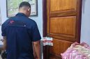 Awak media melihat secara langsung segel dalam pengawasan oleh KPK RI di OPD Dikbud Boltara
