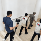 Sejumlah personel KPK RI di Kantor Bupati Boltara