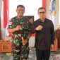 Bupati Boltara Sirajudin Lasena bersama Danrem 131/Santiago Brigjen TNI Yuri Elias Mamahi