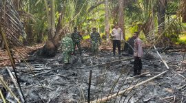 Kapolsek Tabukan Utara Iptu David Kojongian bersama anggota Polsek, dan Danramil Tabukan Utara dan Anggota Koramil Tabukan Utara