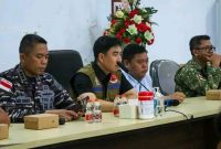 Bupati Kabupaten Kepulauan Sangihe memimpin jalanya Rapat Koordinasi Penanganan Kebakaran Hutan di Gunung Awu