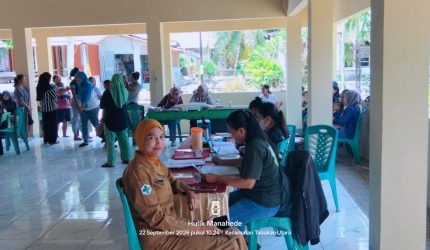Pemerintah Kampung Bahu bersama Puskesmas Kalasuge terus memperkuat komitmen dalam meningkatkan derajat kesehatan masyarakat melalui pelayanan Posyandu terpadu yang menyasar ibu hamil, balita hingga lanjut usia (lansia).