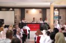 Plt Bupati Boltara Mohammad Aditya Pontoh bersama jajaran pemkab dan kepsek se-Boltara