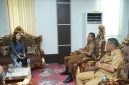 Plt. Bupati Boltara Mohammad Aditya Pontoh bersama Kepala BPJS Boltara Maria Meidy Lumi