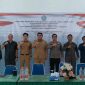Bupati Kabupaten Kepulauan Sangihe Michael Thungari, bersama Wakil Bupati Sangihe Tendris Bulahari, Ketua DPRD Sangihe Denny Roy Tampi, Sekda Sangihe Johanis Pilat dan lainnya