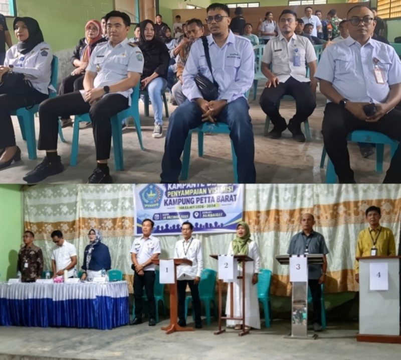 Bupati Kabupaten Kepulauan Sangihe, Michael Thungari, Stafsus Bupati Bidang Informasi Publik Dandy Abram, Kadis Kominfo Ronald Lumiu, dan Kepala Dinas PMDD, serta Camat Tabukan Utara, Ke empat Calon Kapitalaung dan Panitia Pemilihan Kapitalaung